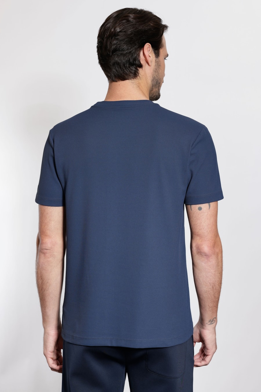 Camiseta Manga Curta Piquet Everyday Marinho — foto 4 de 5