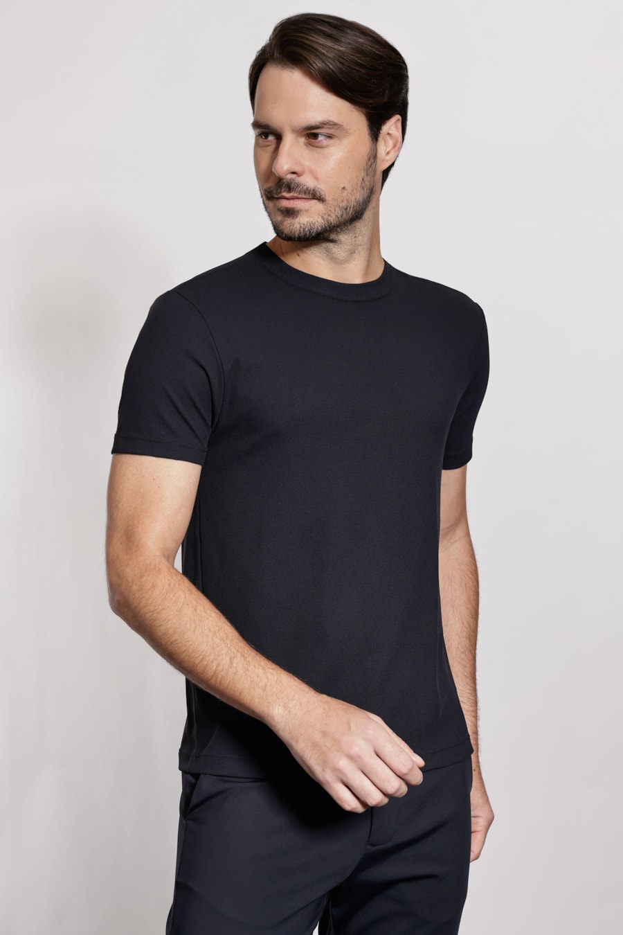 Camiseta Manga Curta Piquet Everyday Preto — foto 1 de 6