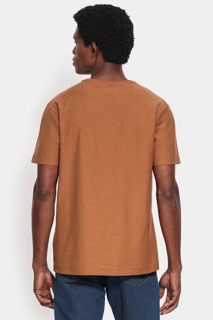 Camiseta Manga Curta Piquet Flame Madeira — foto 4 de 5