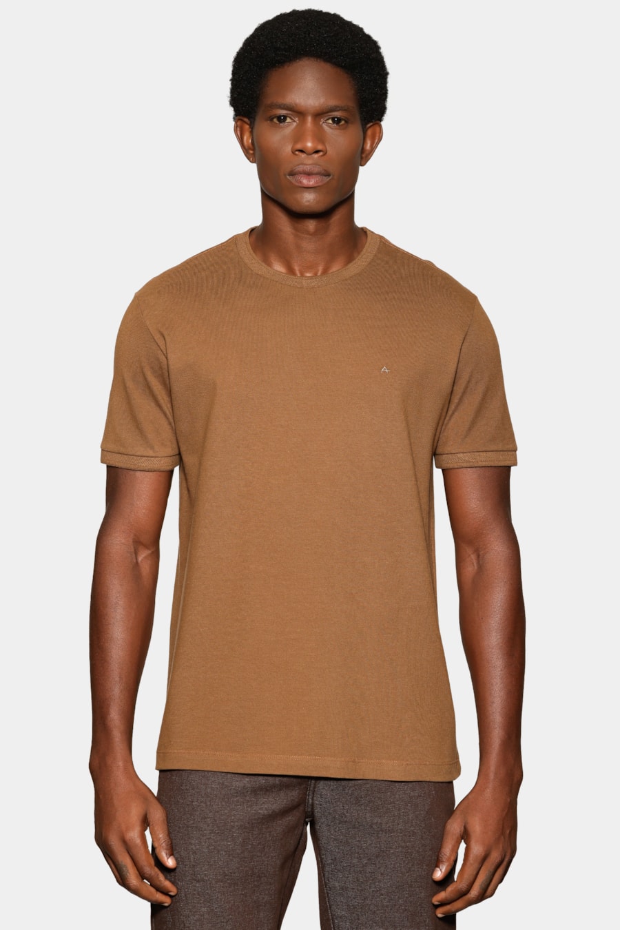 Camiseta Manga Curta Piquet Gola Jacquard Charuto 117 — foto 1 de 5