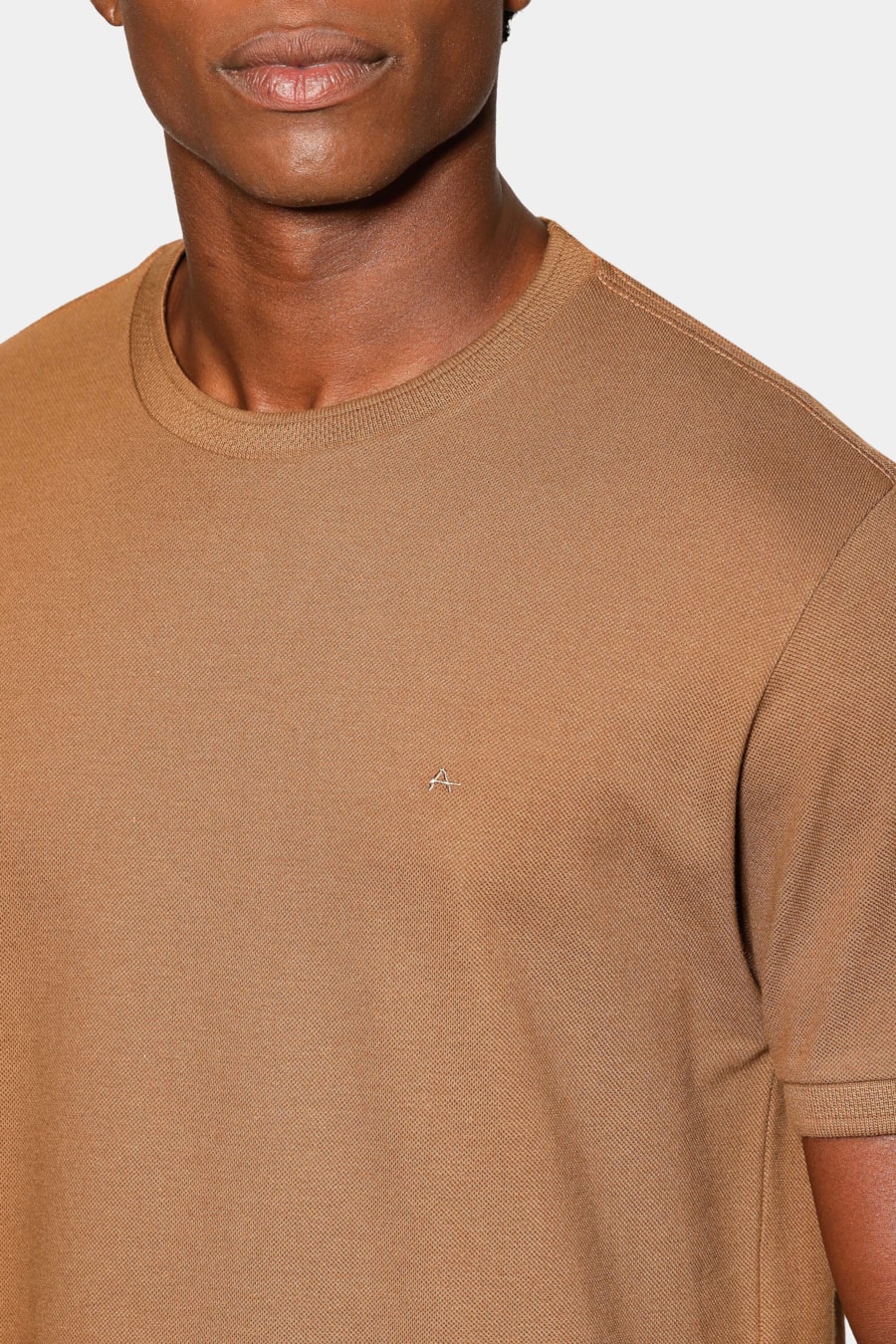 Camiseta Manga Curta Piquet Gola Jacquard Charuto 117 — foto 3 de 5