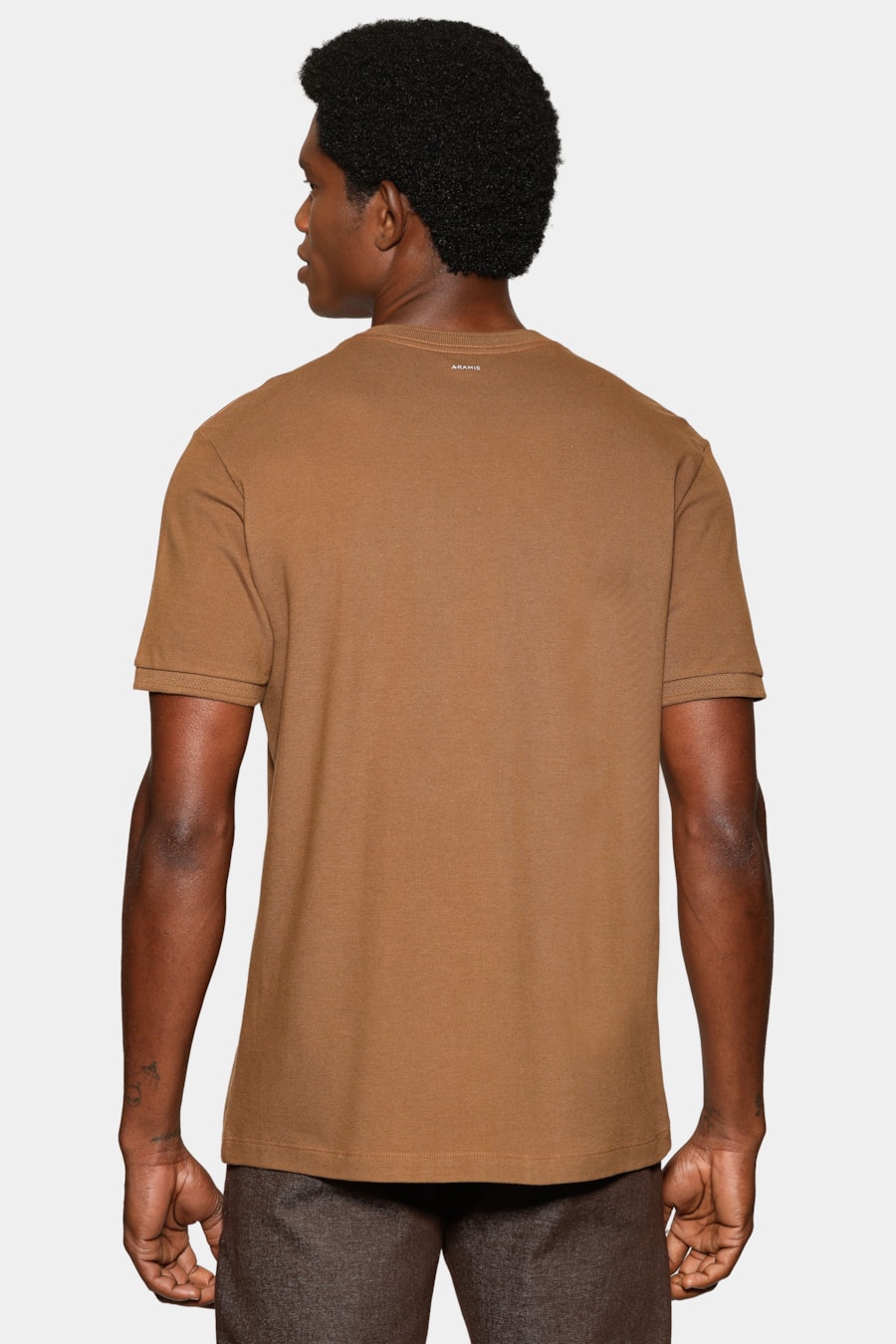 Camiseta Manga Curta Piquet Gola Jacquard Charuto 117 — foto 4 de 5