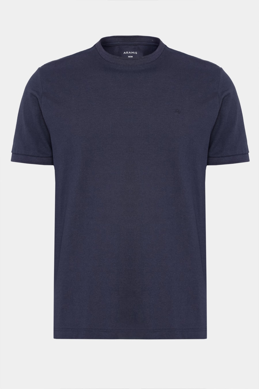 Camiseta Manga Curta Piquet Gola Jacquard Navy — foto 6 de 6