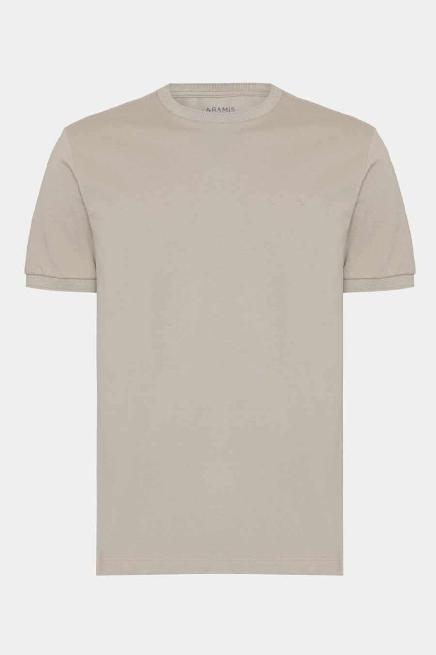 Camiseta Manga Curta Piquet Gola Jacquard Palha 117 — foto 6 de 6