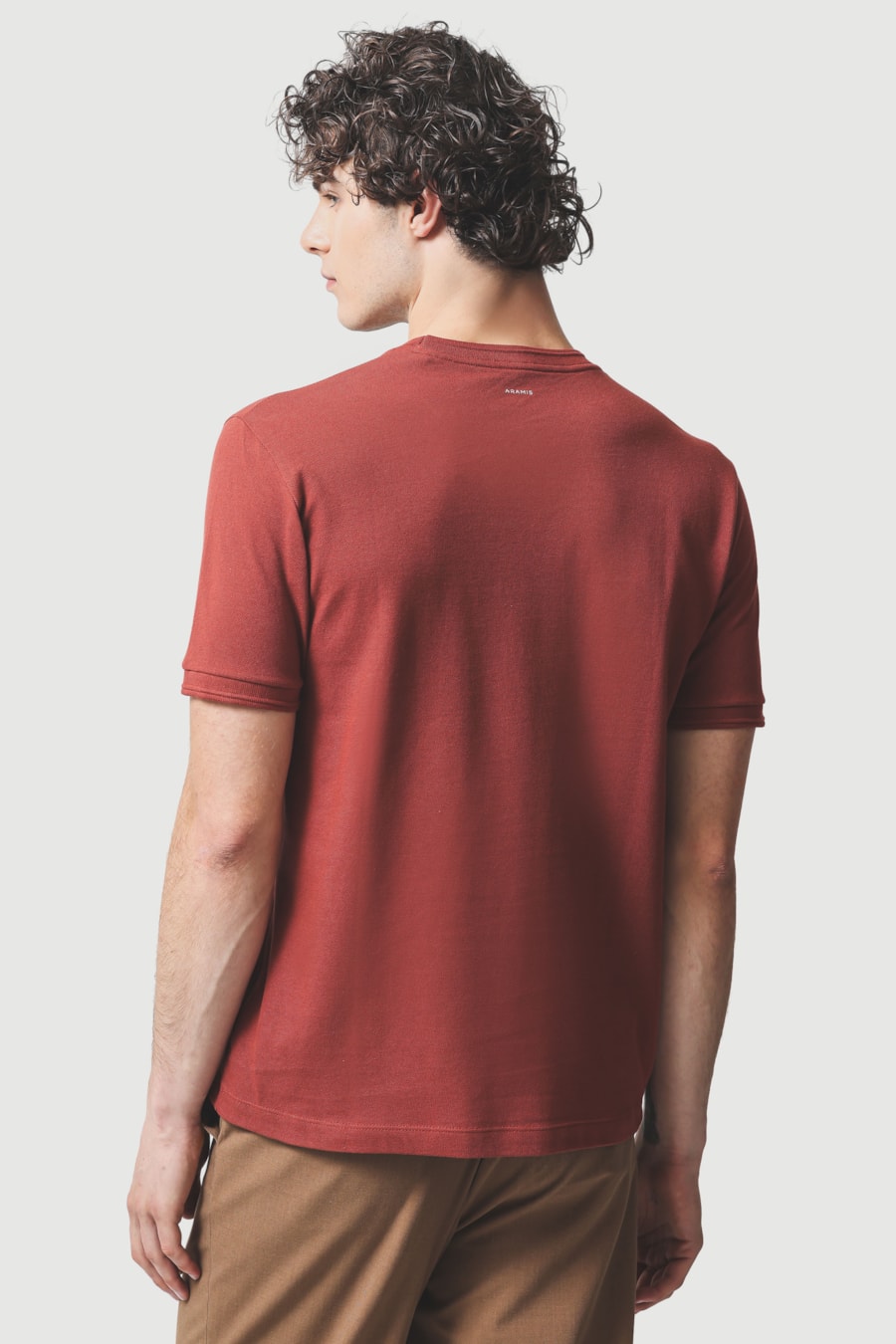 Camiseta Manga Curta Piquet Gola Relevo Argila 118 — foto 4 de 5