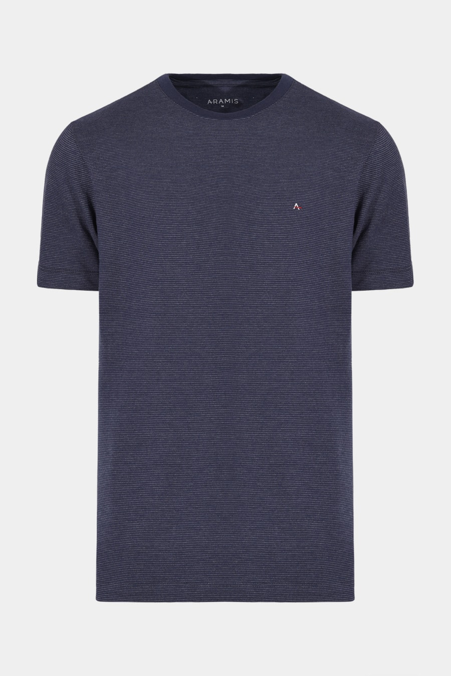 Camiseta Manga Curta Piquet Listrado Marinho — foto 6 de 7