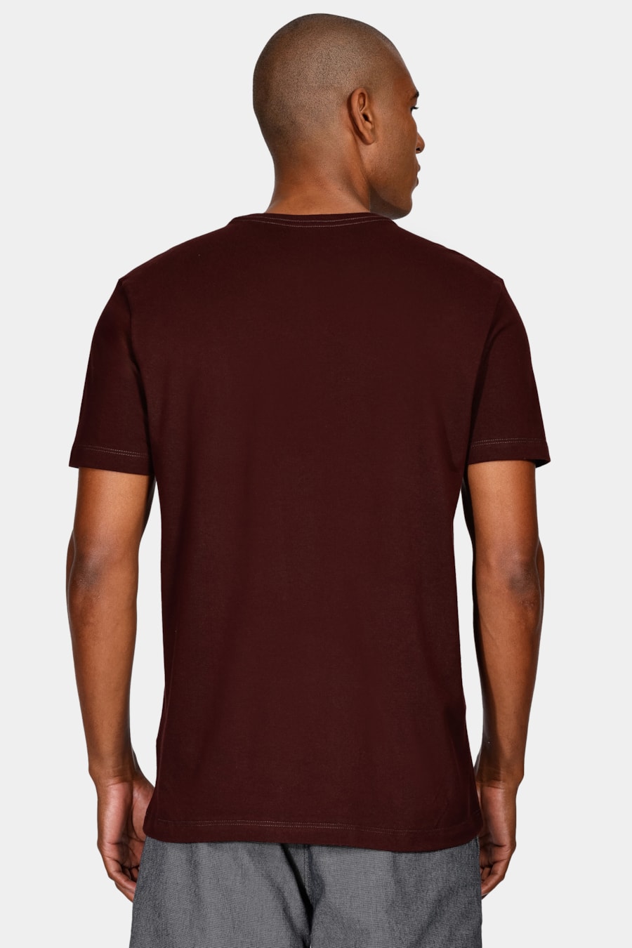 Camiseta Manga Curta Piquet Marrom — foto 4 de 4