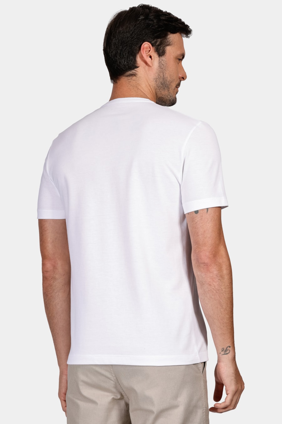 Camiseta Manga Curta Piquet Peruano Branco — foto 4 de 4