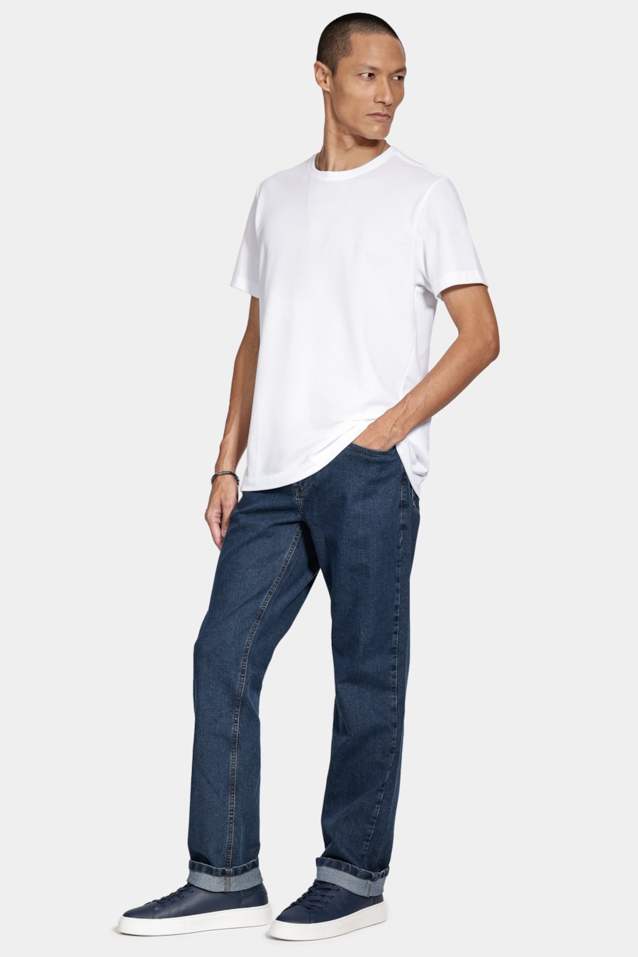 Camiseta Manga Curta Piquet Peruano Branco — foto 2 de 5