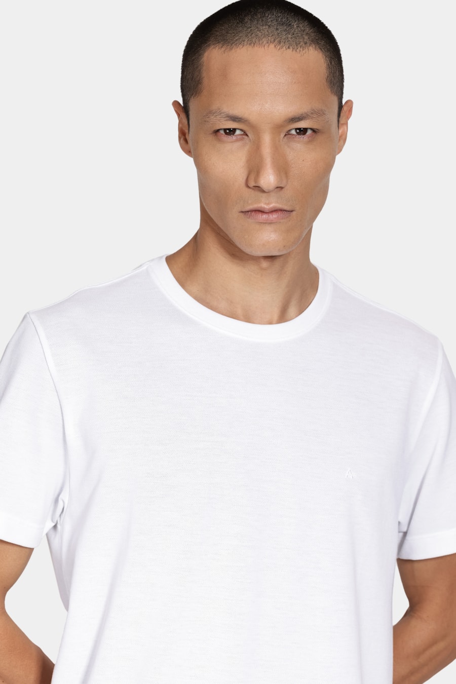 Camiseta Manga Curta Piquet Peruano Branco — foto 3 de 5
