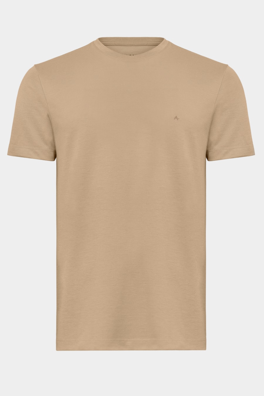Camiseta Manga Curta Piquet Peruano Caqui Mascavo 114 — foto 5 de 5