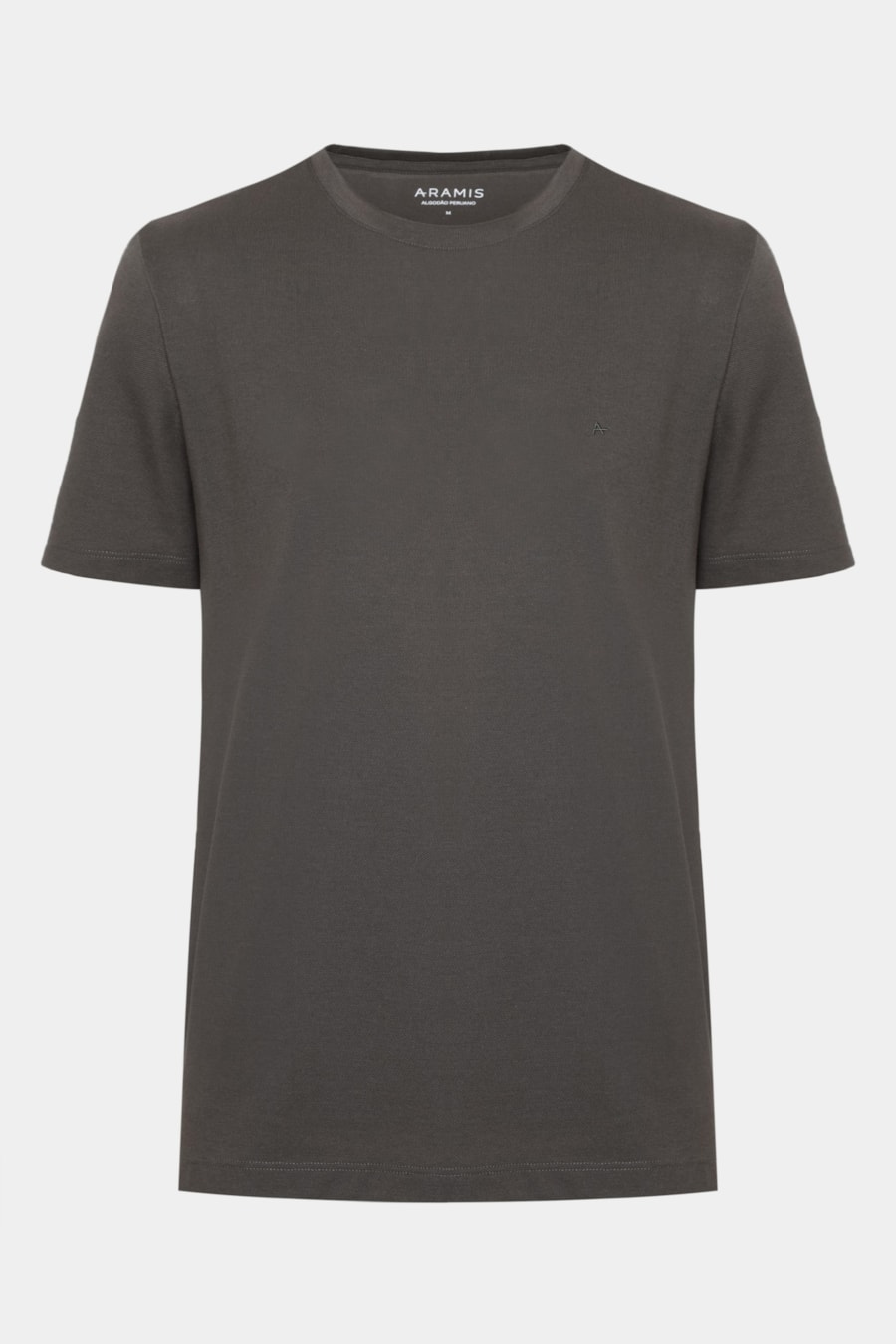 Camiseta Manga Curta Piquet Peruano Chumbo — foto 5 de 5