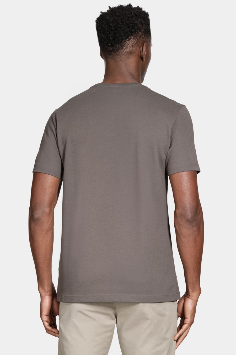 Camiseta Manga Curta Piquet Peruano Chumbo — foto 4 de 5
