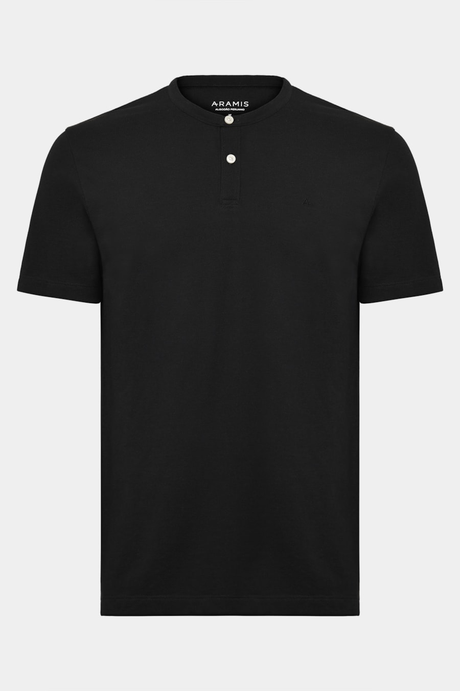 Camiseta Manga Curta Piquet Peruano Preto — foto 5 de 5