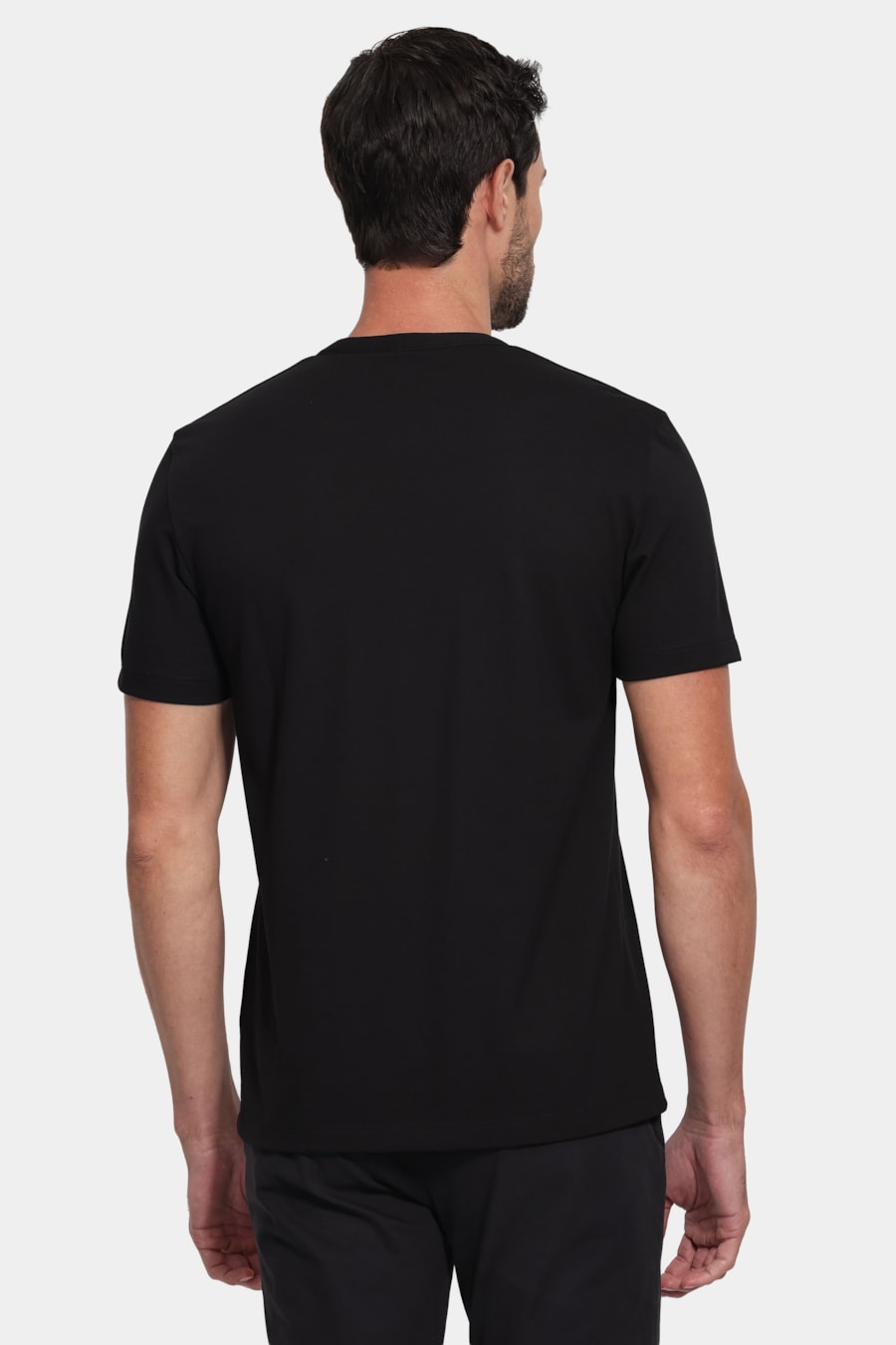 Camiseta Manga Curta Piquet Peruano Preto — foto 4 de 5