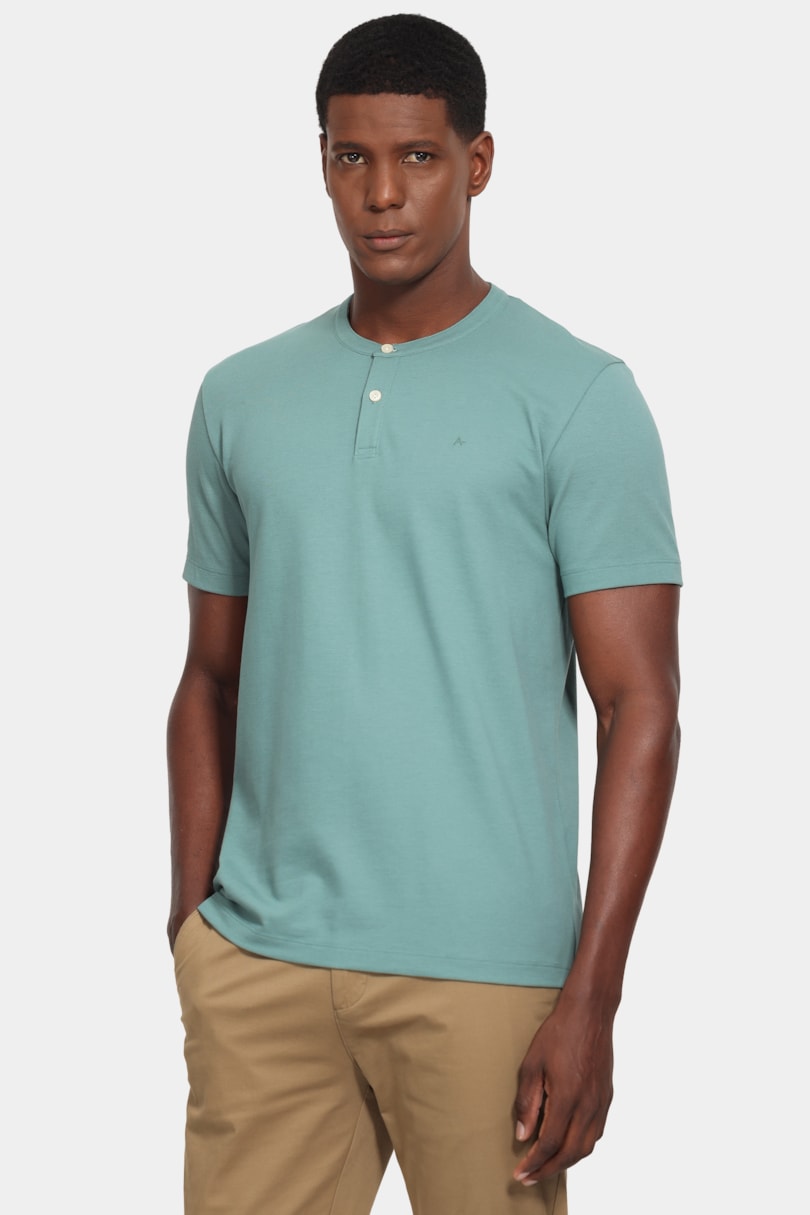 Camiseta Manga Curta Piquet Peruano Verde Bandeira