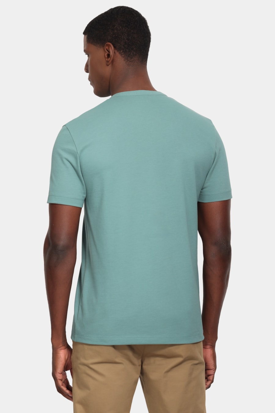 Camiseta Manga Curta Piquet Peruano Verde Bandeira — foto 4 de 5
