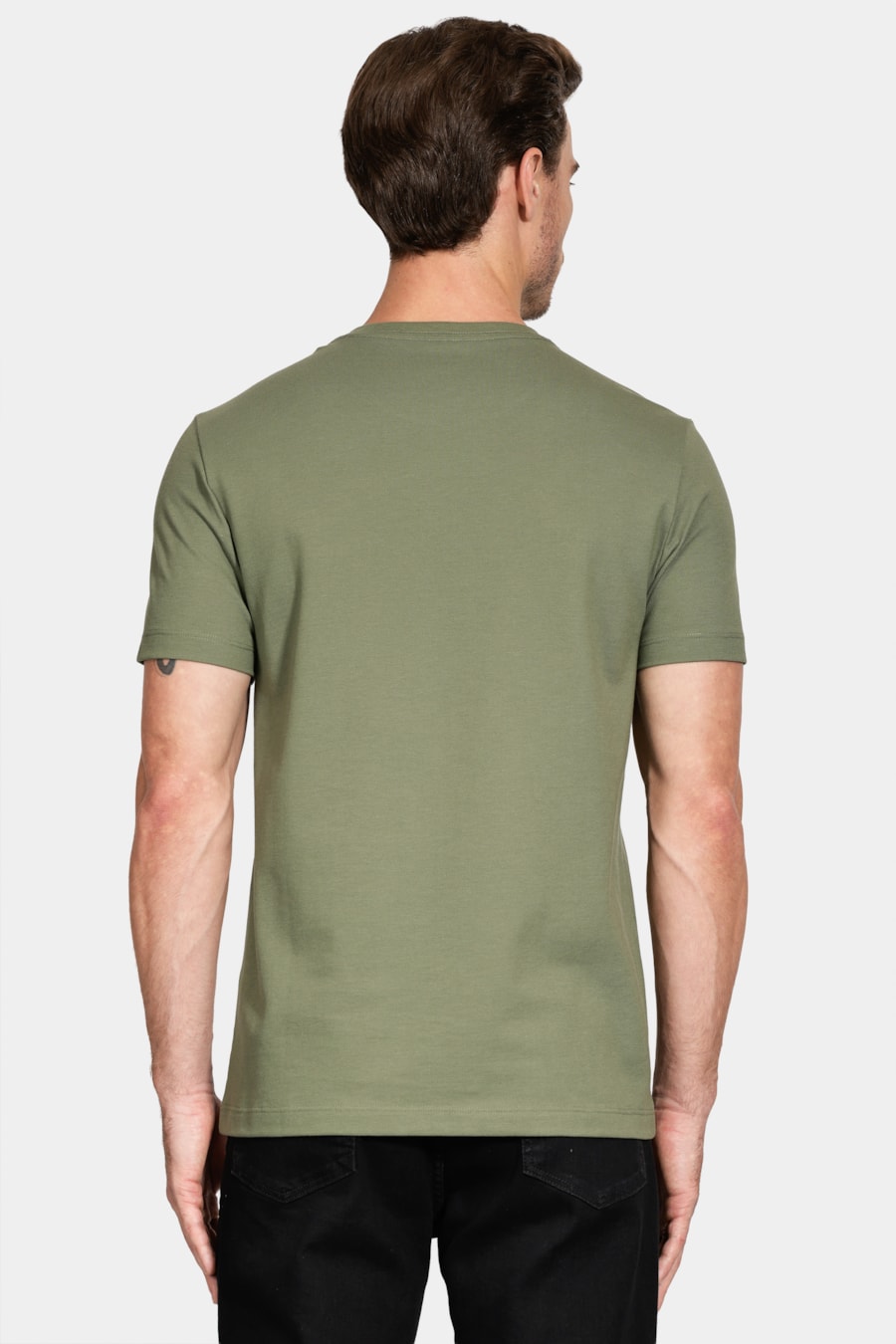 Camiseta Manga Curta Piquet Peruano Verde Floresta 115 — foto 4 de 6