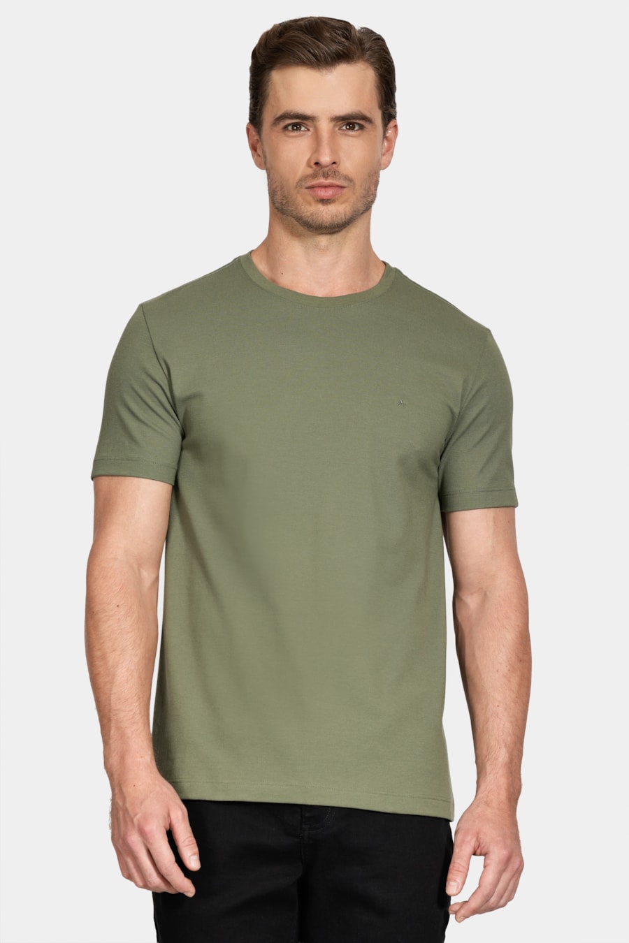 Camiseta Manga Curta Piquet Peruano Verde Floresta 115 — foto 1 de 6