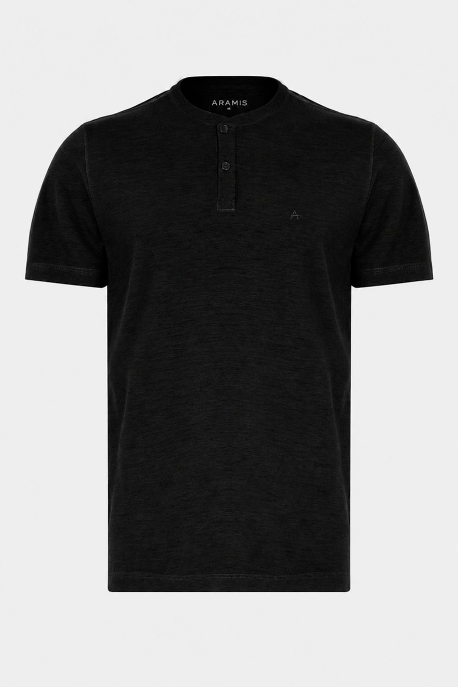 Camiseta Manga Curta Portuguesa em Blend de Linho Preto — foto 5 de 5