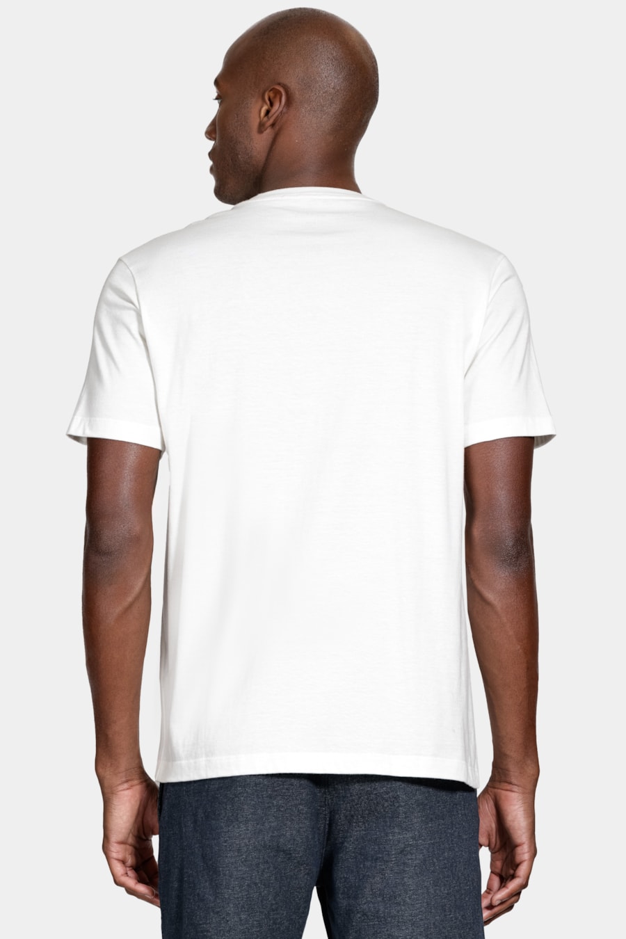 Camiseta Manga Curta Praia Algodão Off White — foto 4 de 5