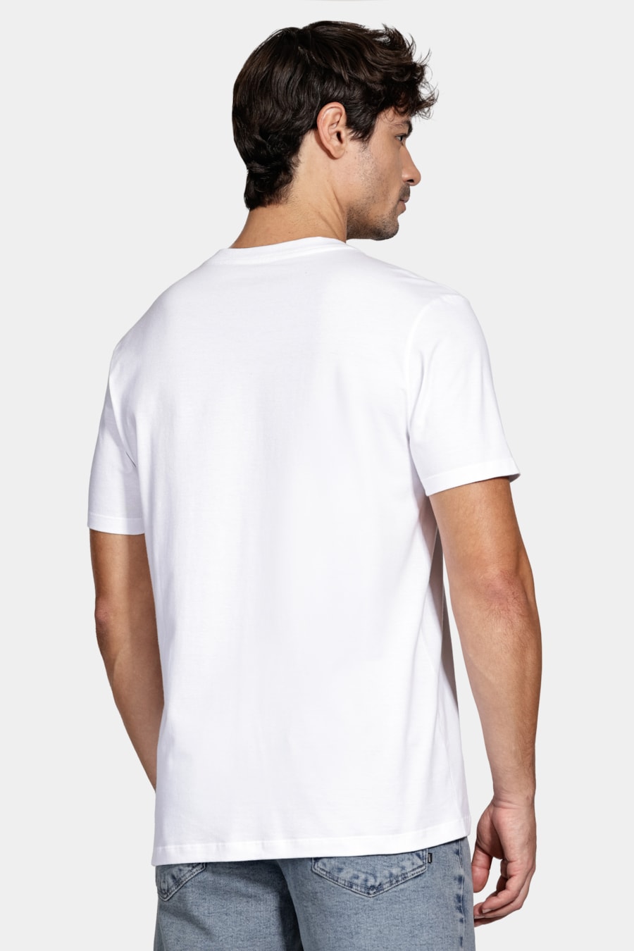 Camiseta Manga Curta Praia Branco — foto 4 de 5