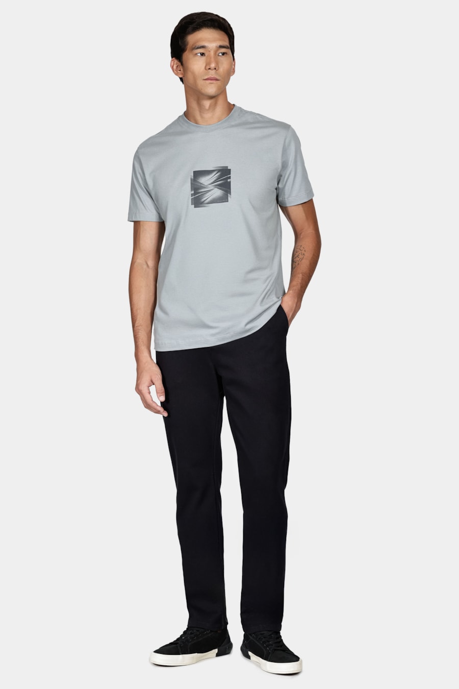 Camiseta Manga Curta Pulse Cinza Prata — foto 2 de 4