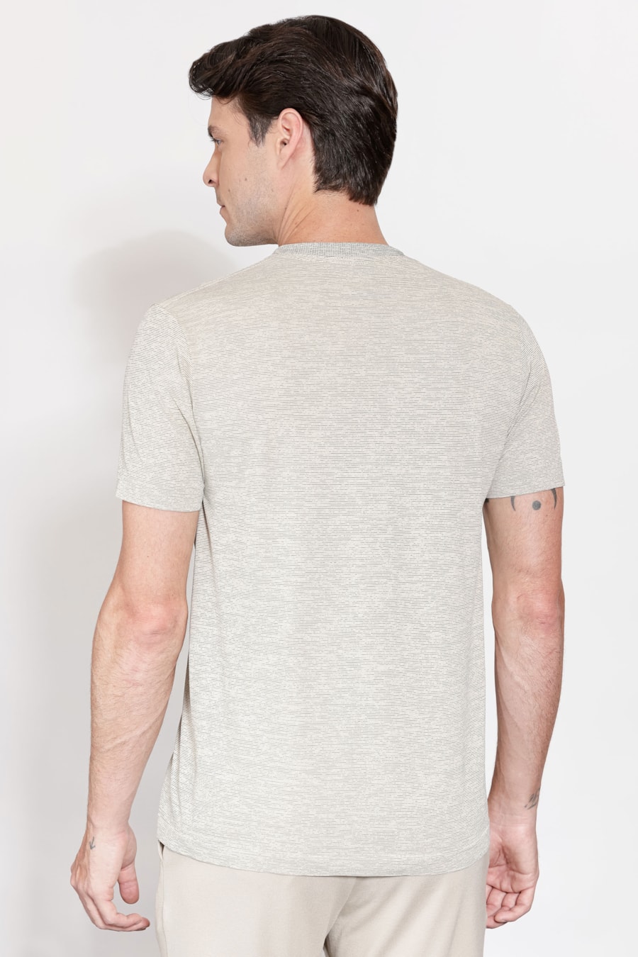 Camiseta Manga Curta Seamless Caqui Safari 113 — foto 4 de 5