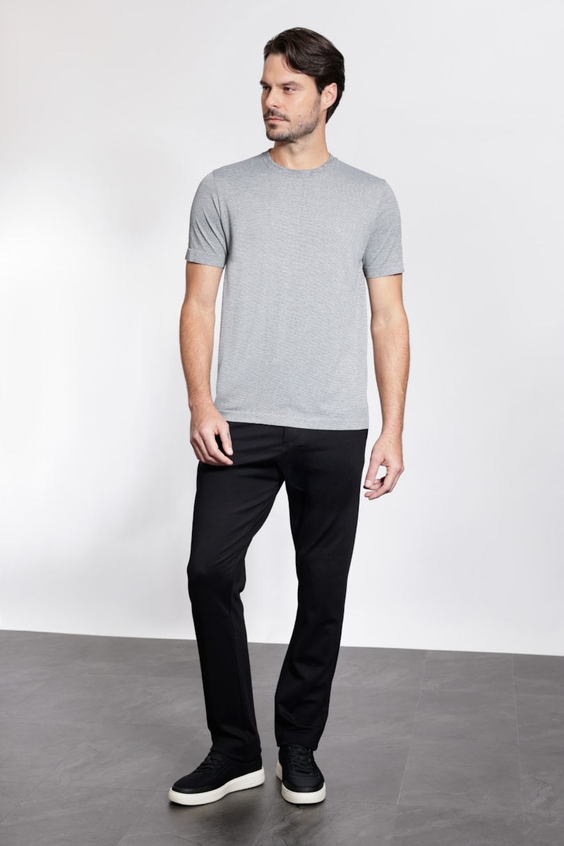 Camiseta Manga Curta Seamless Cinza Rato