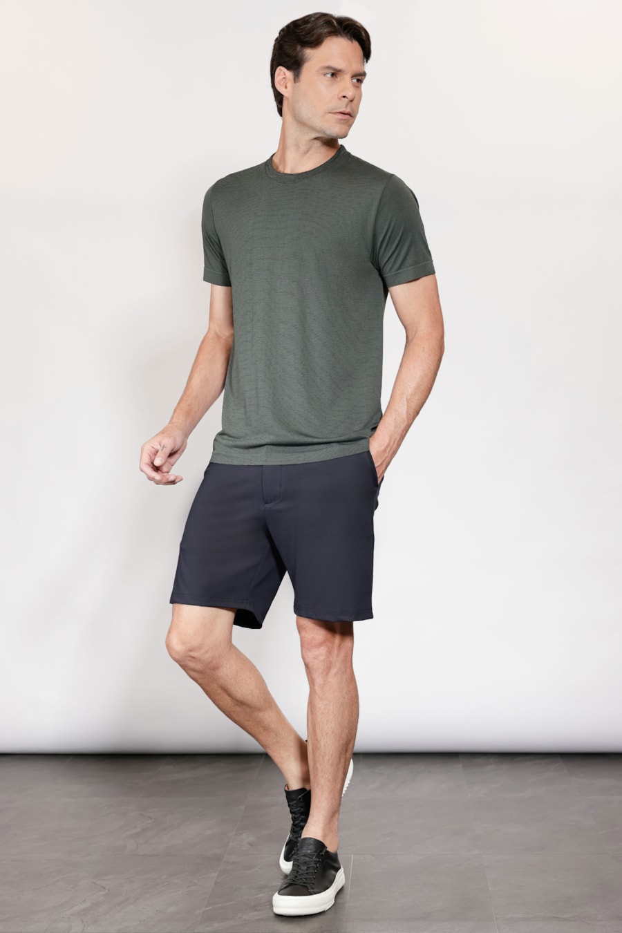 Camiseta Manga Curta Seamless Verde — foto 2 de 5