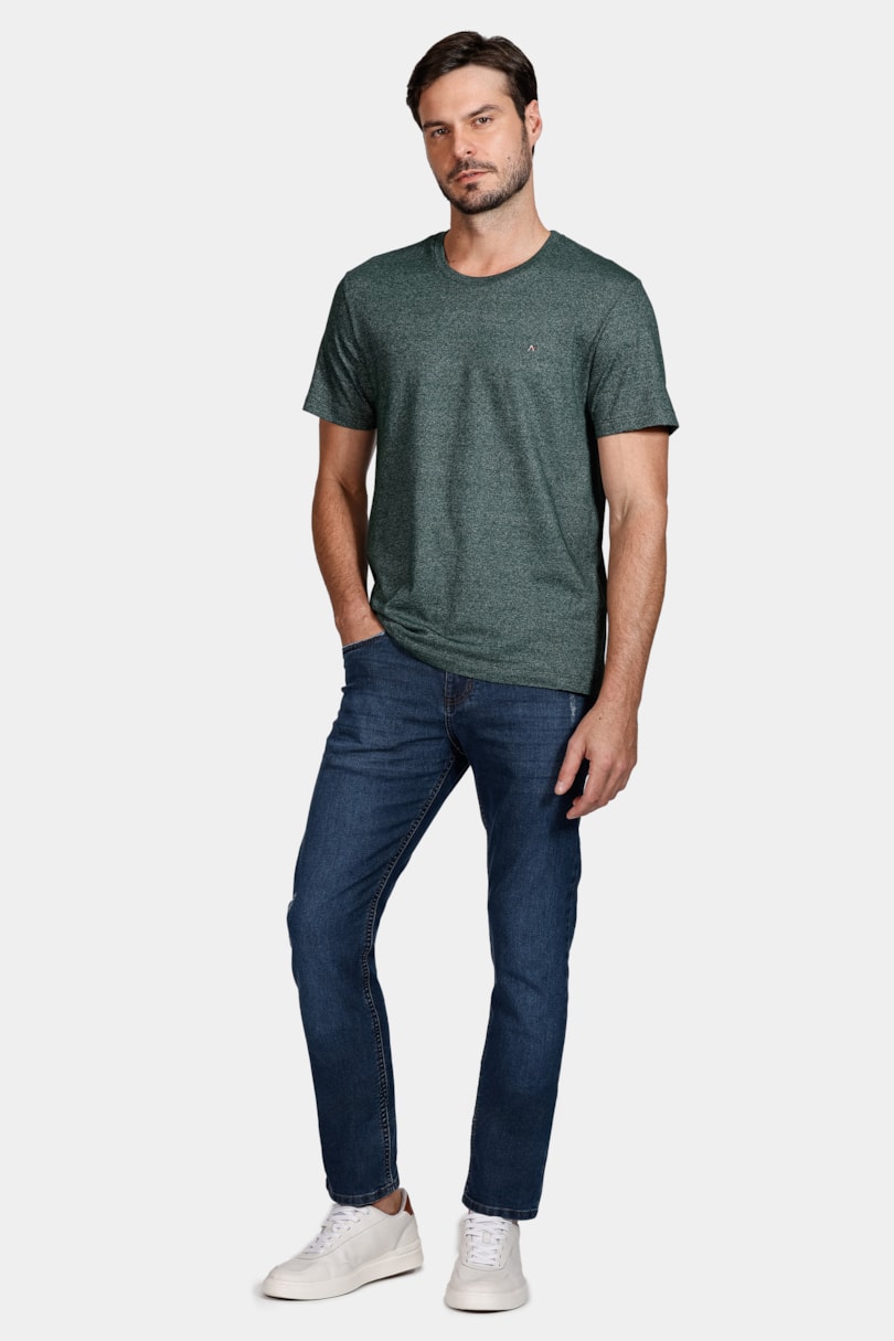 Camiseta Manga Curta Sensation Verde Militar