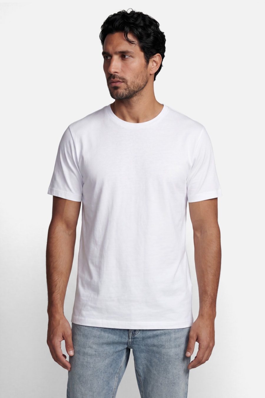 Camiseta Manga Curta Silk Blend Modal Branco — foto 1 de 4