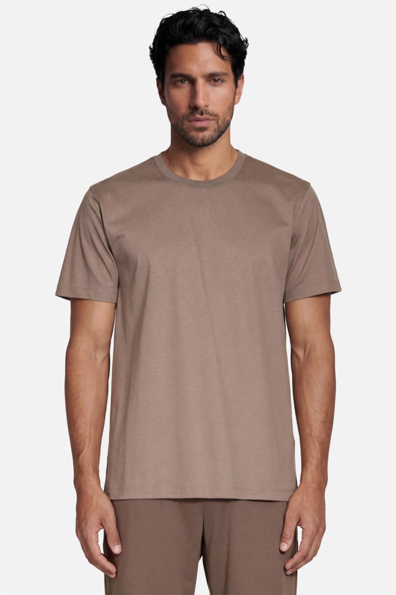 Camiseta Manga Curta Silk Blend Modal Charuto