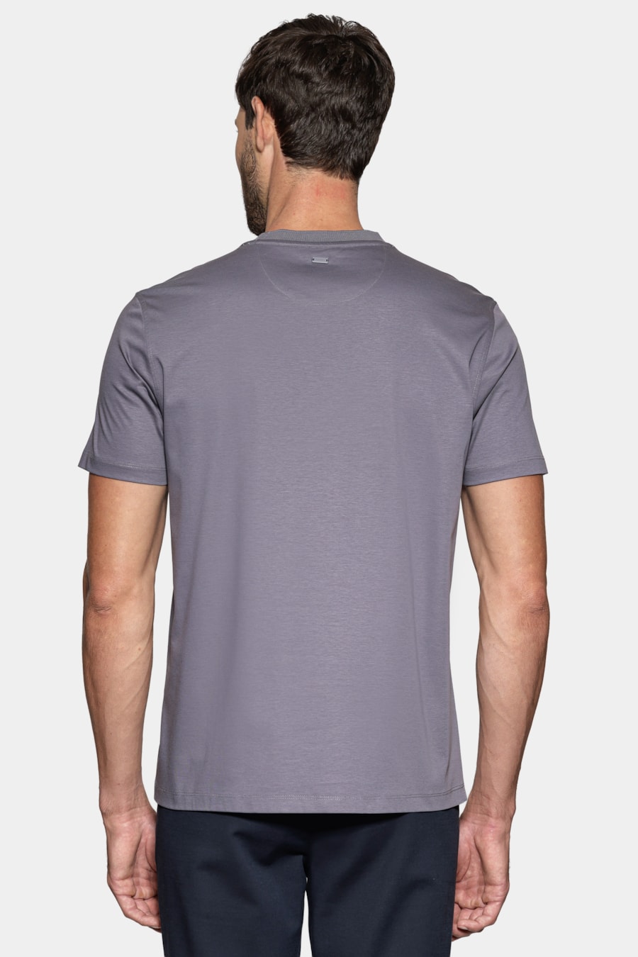 Camiseta Manga Curta Silk Blend Modal Concreto 117 — foto 5 de 6