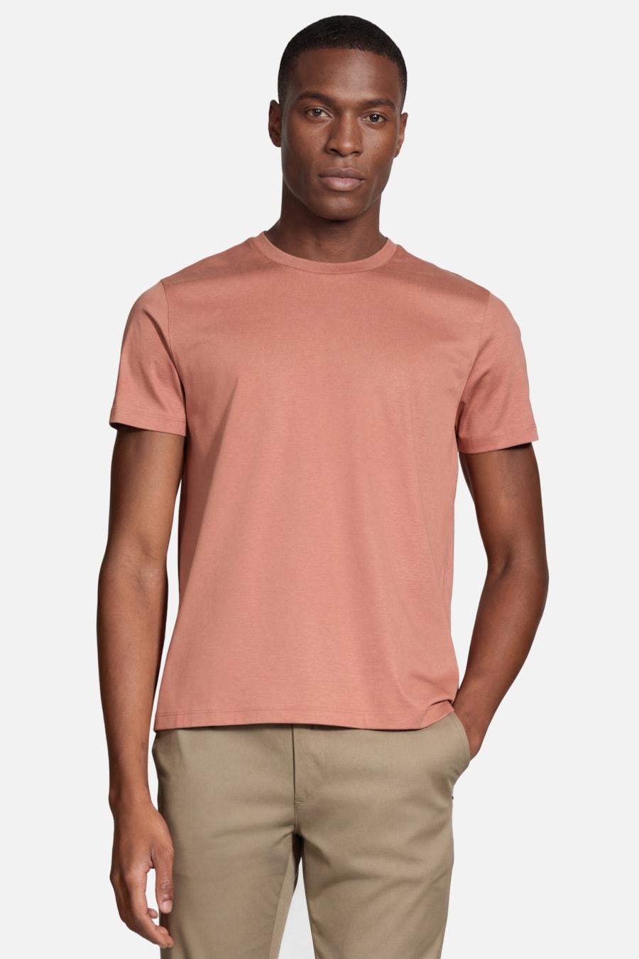 Camiseta Manga Curta Silk Blend Modal Ferrugem 117 — foto 1 de 5