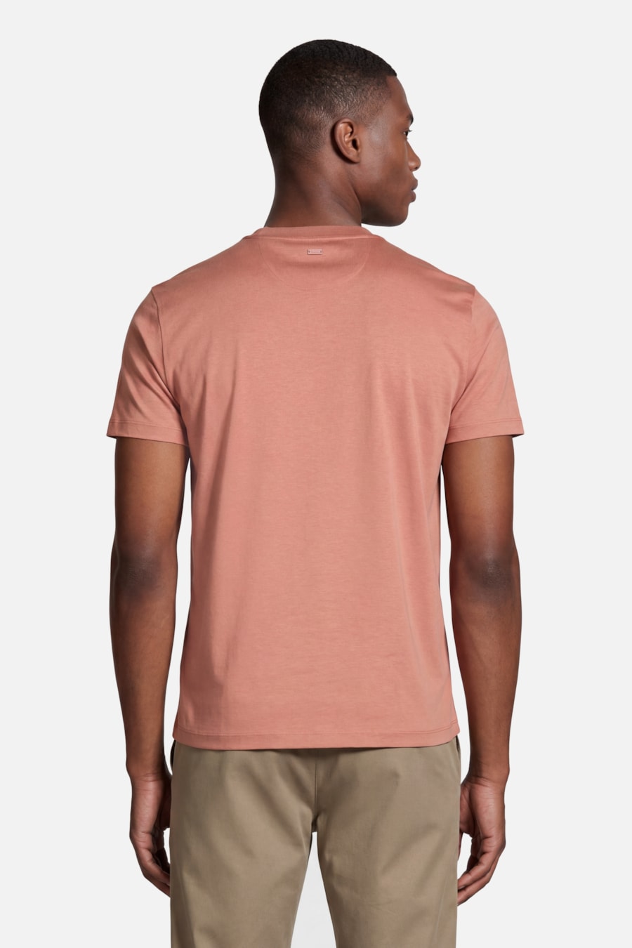 Camiseta Manga Curta Silk Blend Modal Ferrugem 117 — foto 4 de 5