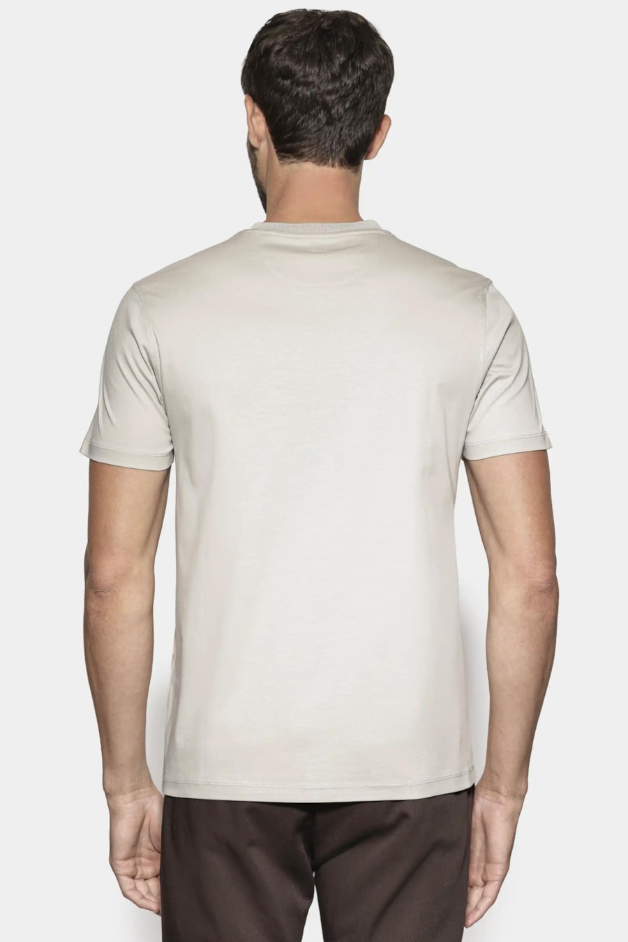 Camiseta Manga Curta Silk Blend Modal Gelo 117 — foto 4 de 5