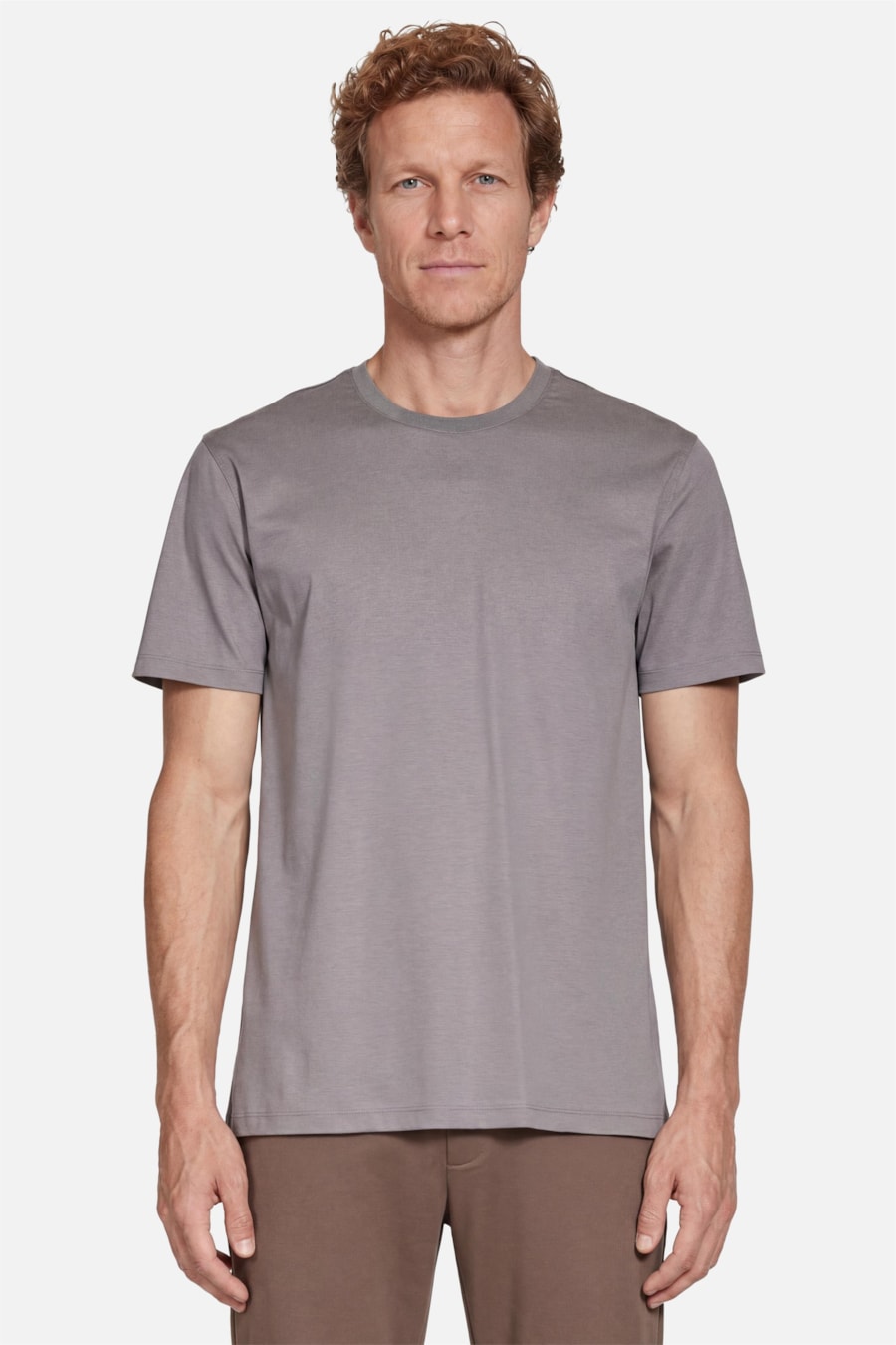Camiseta Manga Curta Silk Blend Modal Granito — foto 1 de 5
