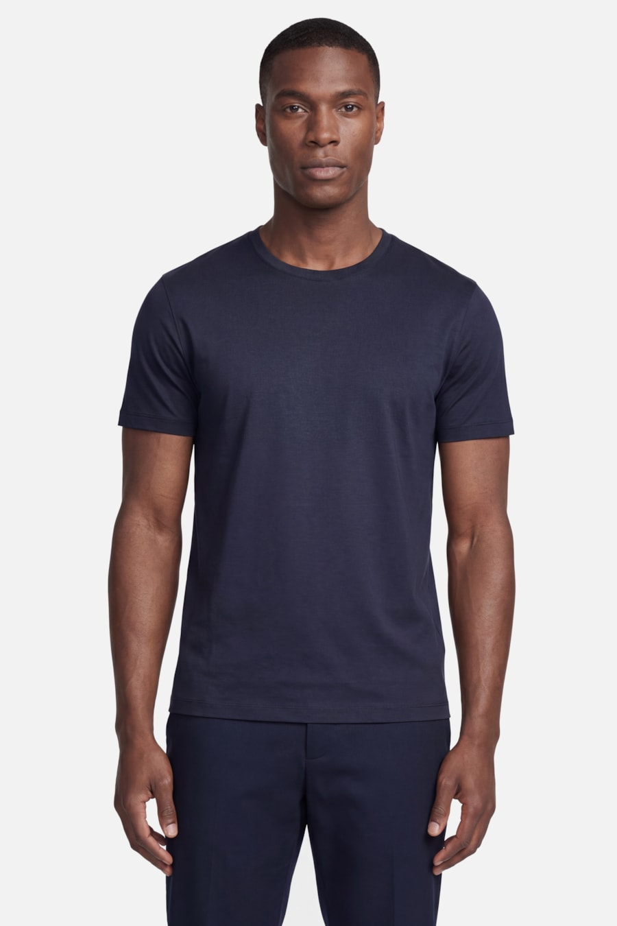 Camiseta Manga Curta Silk Blend Modal Marinho — foto 1 de 6