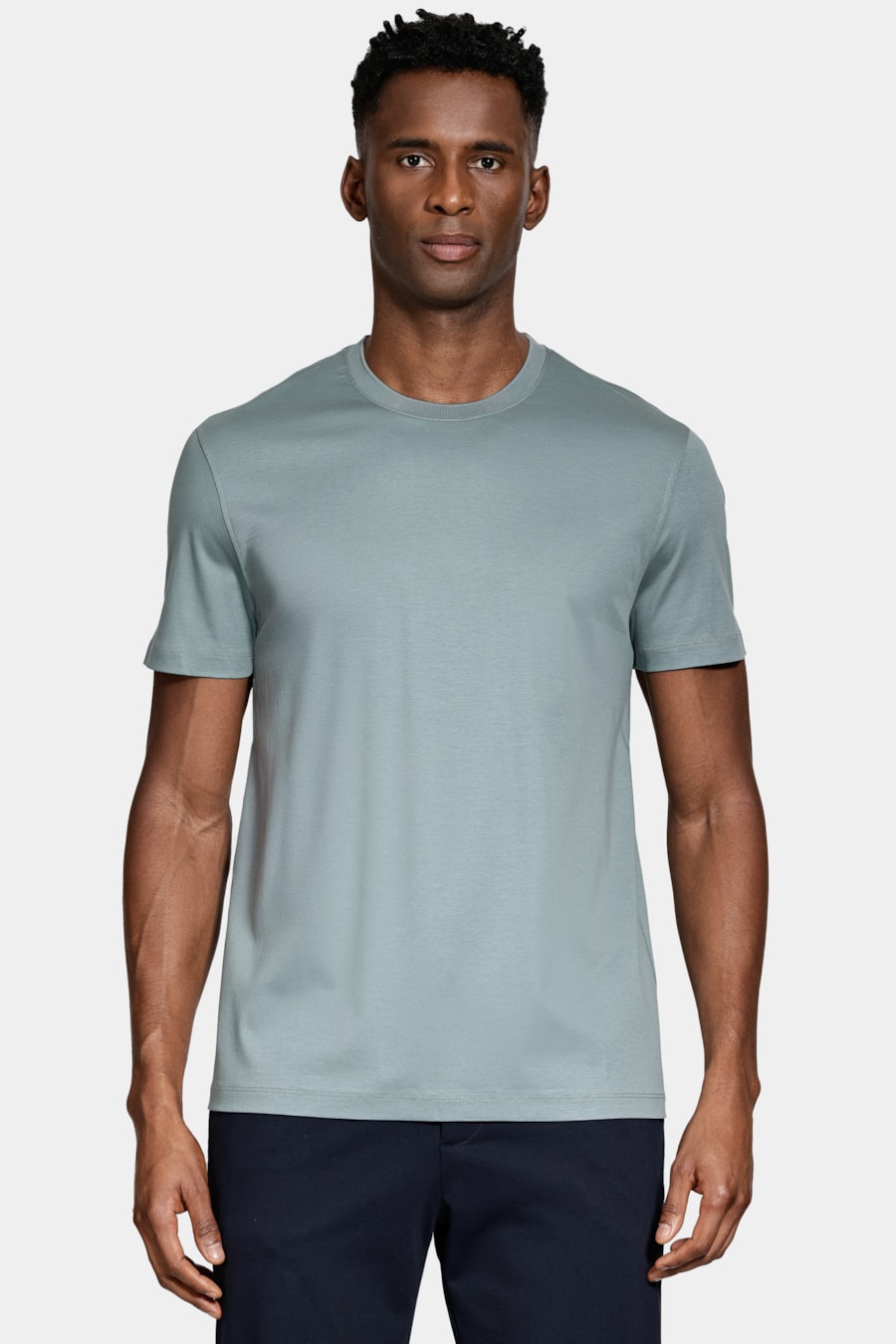 Camiseta Manga Curta Silk Blend Modal Menta — foto 1 de 5