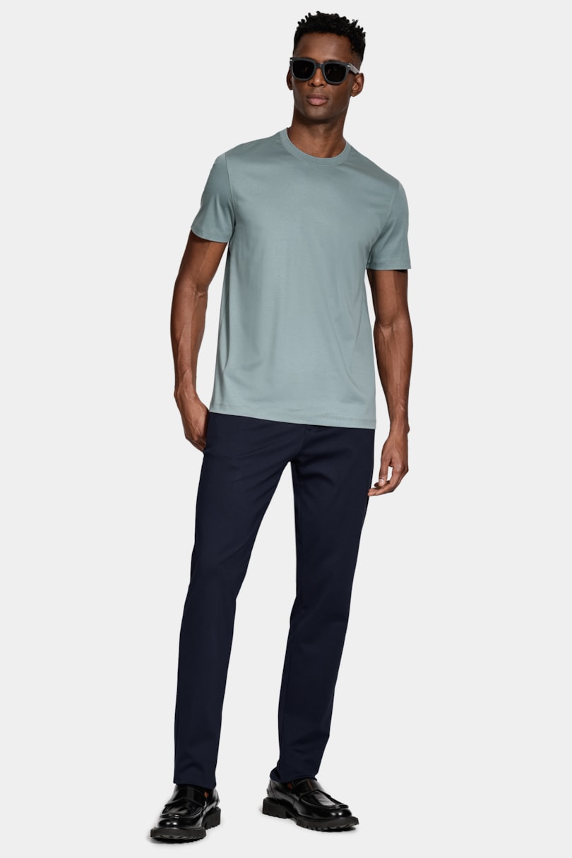 Camiseta Manga Curta Silk Blend Modal Menta