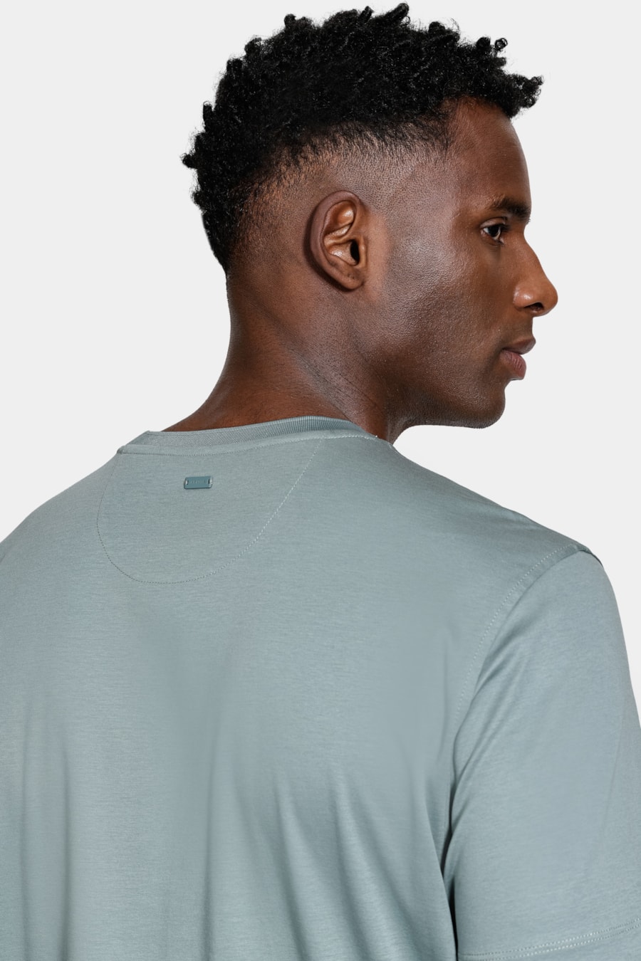 Camiseta Manga Curta Silk Blend Modal Menta — foto 3 de 5