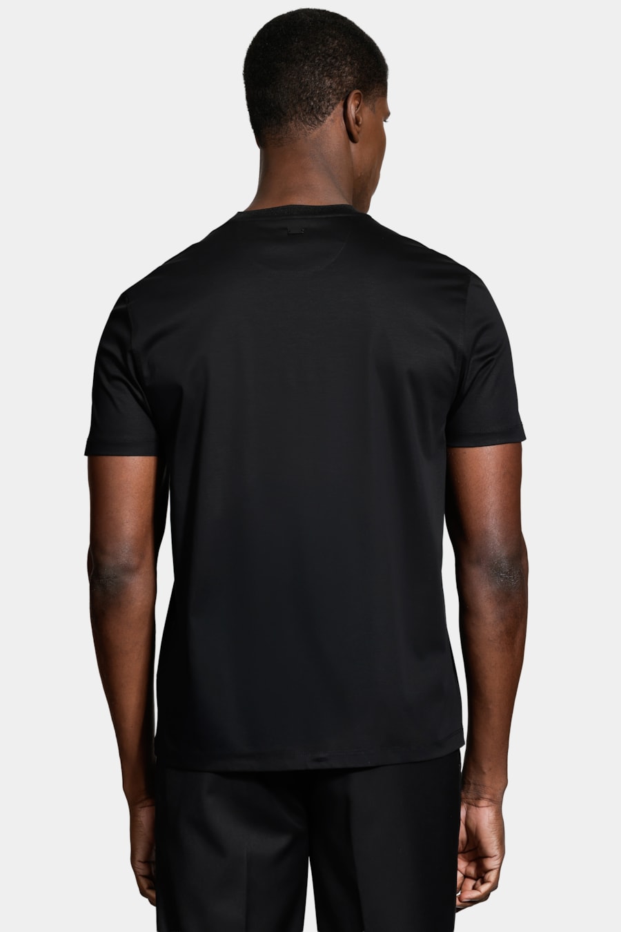 Camiseta Manga Curta Silk Blend Modal Preto — foto 5 de 6