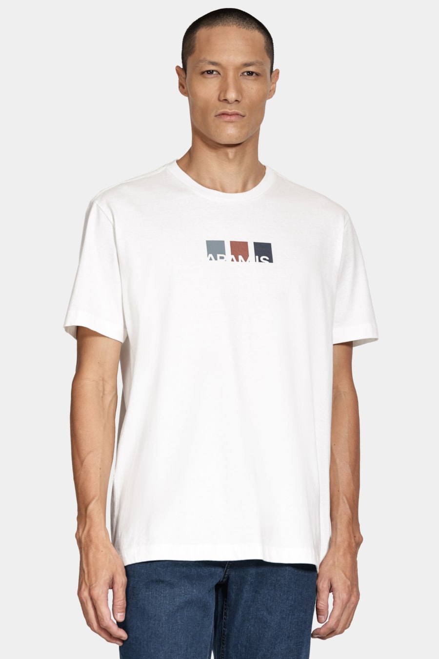 Camiseta Manga Curta Silk Bloco Off White — foto 1 de 5