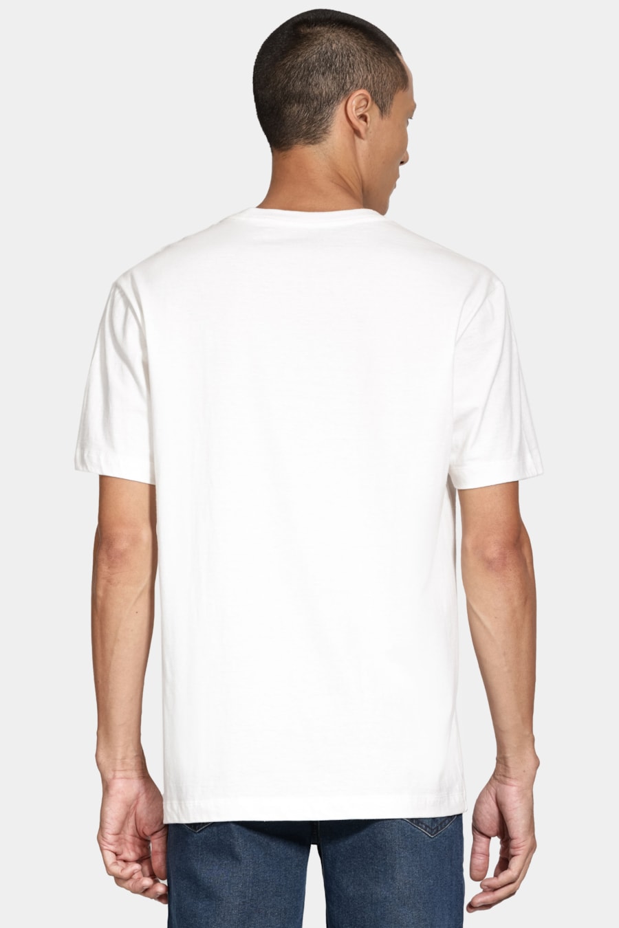 Camiseta Manga Curta Silk Bloco Off White — foto 4 de 5