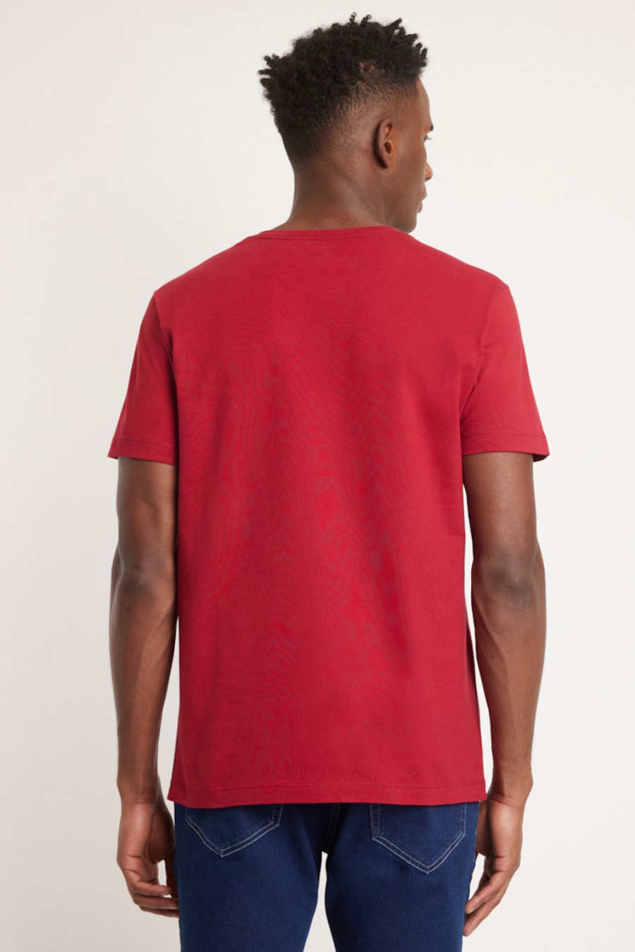 Camiseta Manga Curta Silk Centro Bordeaux — foto 4 de 4