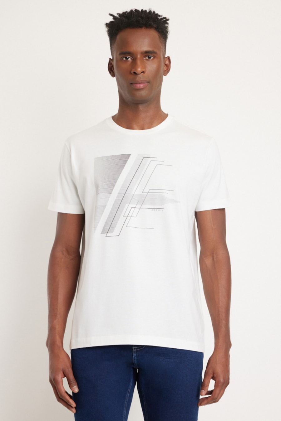 Camiseta Manga Curta Silk Centro Off White — foto 1 de 4