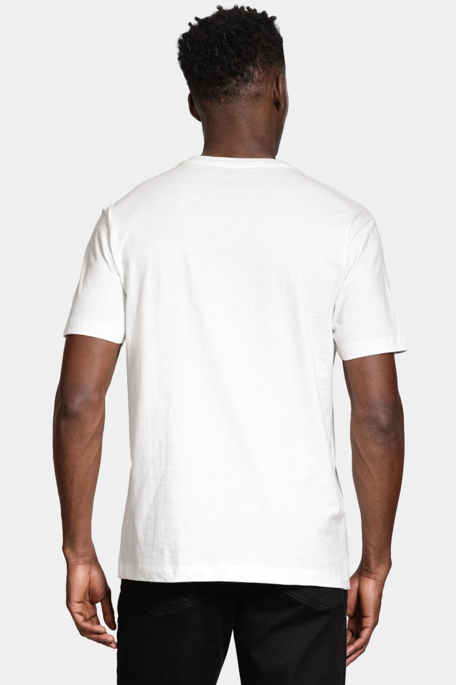 Camiseta Manga Curta Silk Listras Off White — foto 4 de 5