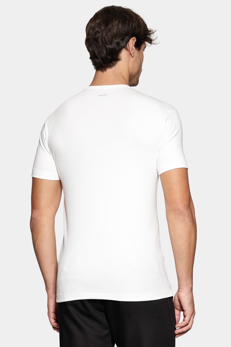 Camiseta Manga Curta Slim Básica Off White — foto 5 de 6