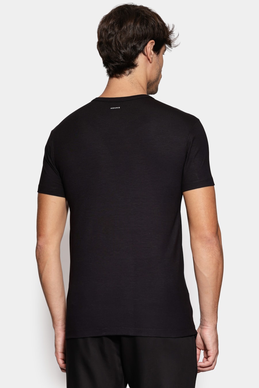 Camiseta Manga Curta Slim Básica Preto — foto 5 de 6